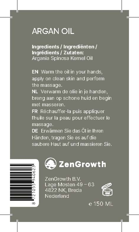 ZenGrowth 100% Cold-Pressed Organic Argan Oil 150ml