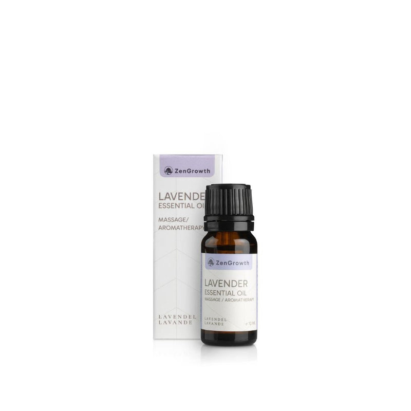 ZENGROWTH Organic Essential Oil Lavender Display including 12 bottles