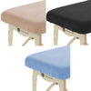 Second Chance Terrycloth Fitted Sheet Set without Cutout Light Brown + Light Blue + Chocolate Brown + Vanilla
