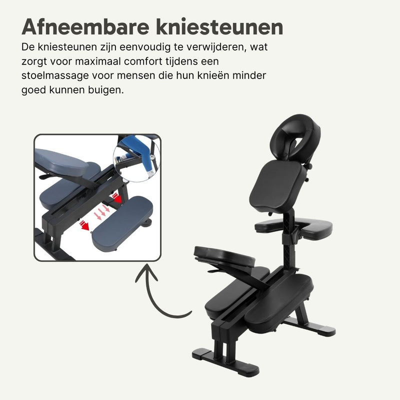 ZENGROWTH Massage Chair Legian Foldable Black