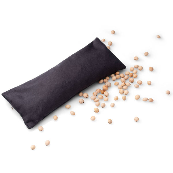 Kersenpitten oogmasker 20x8cm grijs met lavendelgeur