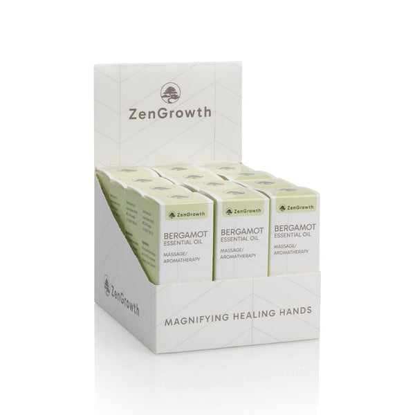 ZENGROWTH Organic Essential Oil Bergamot Display 12 bottles