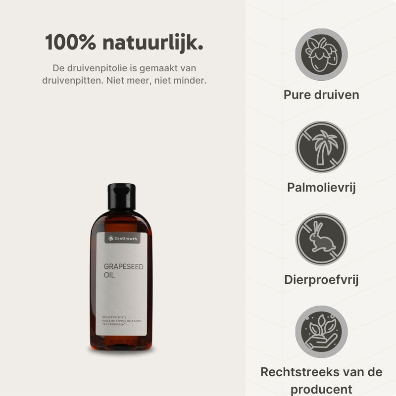ZenGrowth 100% Natural Grape Seed Oil 150ml