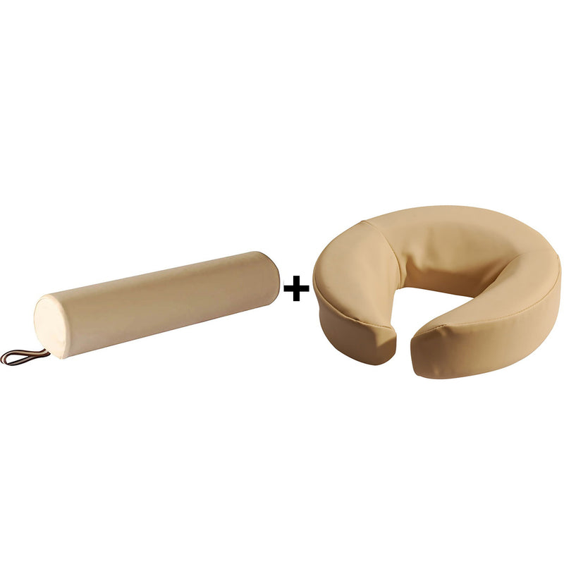 Second Chance ZenGrowth Headrest Cushion Beige + ZenGrowth Foot Roll 3/4 Round Beige