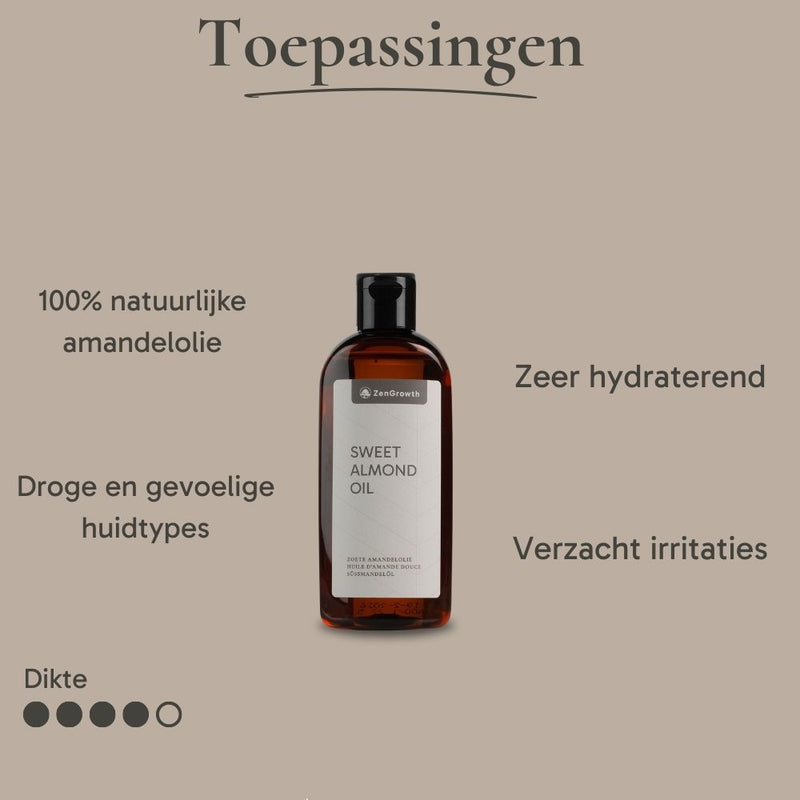ZenGrowth 100% Natural Sweet Almond Oil 150ml