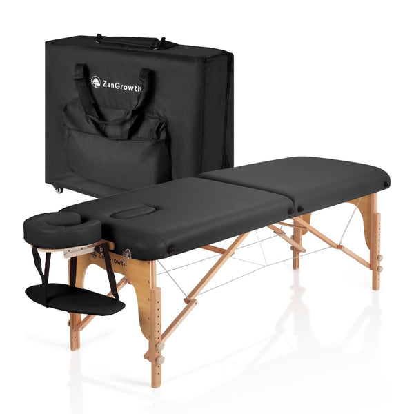 ZENGROWTH Massage Table Gavia Black 71cm