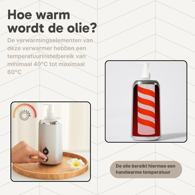 Massage Oil Warmer Grey