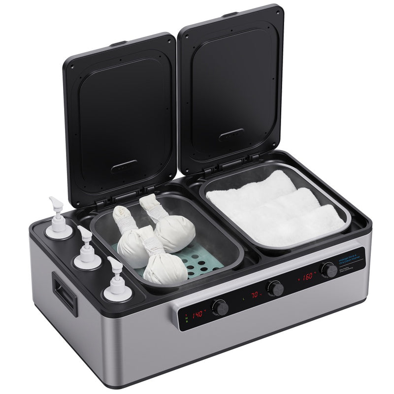 Hotstone set 17l heater with display + 60 stones