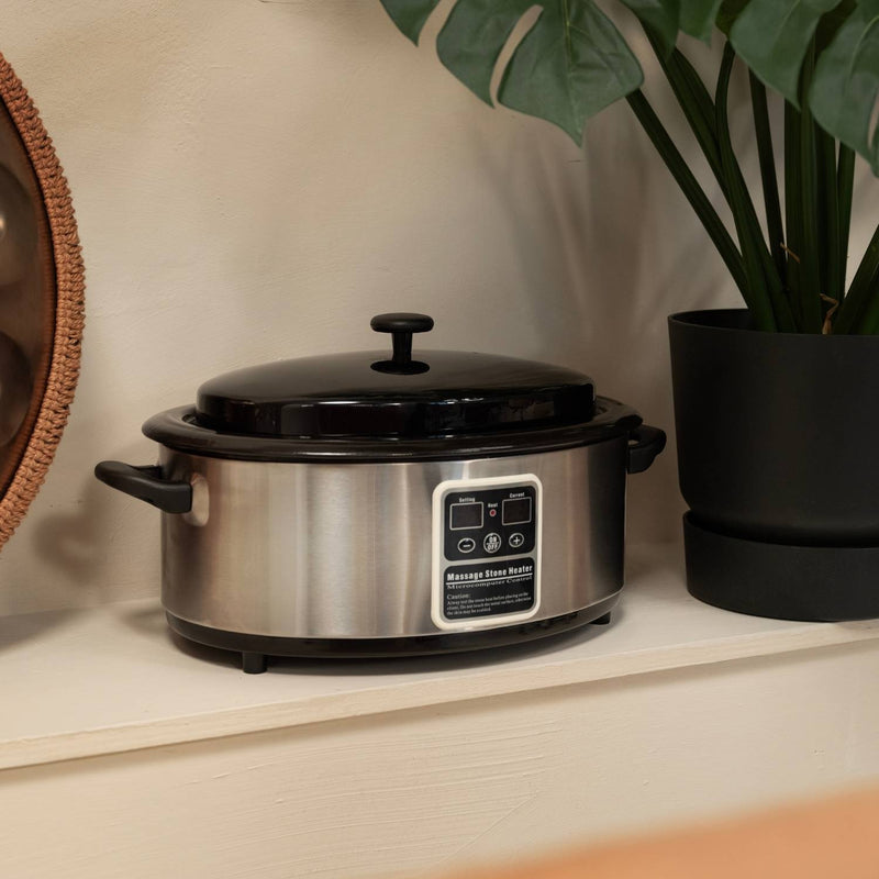 Hot Stone Set 6L Heater with Display + 22 Stones