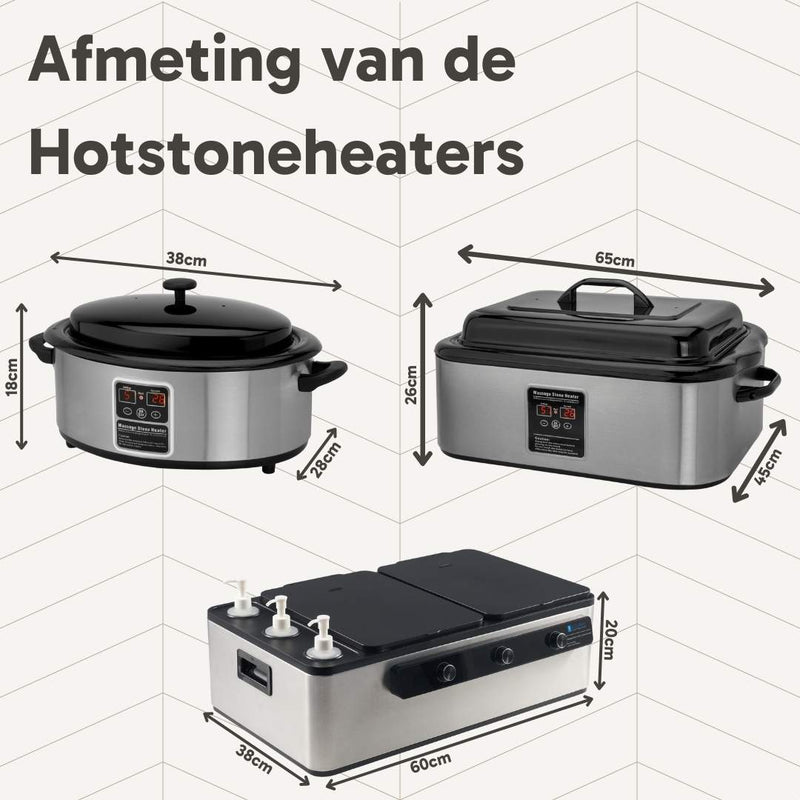 Hot Stone Heater 6 Liter with Display