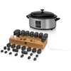 Hot stone set 6L heater with display + 64 stones