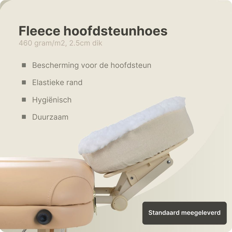 Fluffy Fleece Fitted Sheet with Elastic White with Headrest Cover