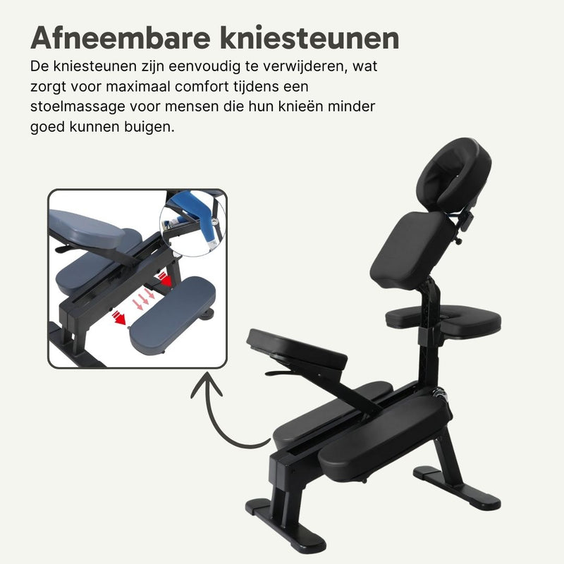 ZENGROWTH Massage Chair Legian Foldable Black