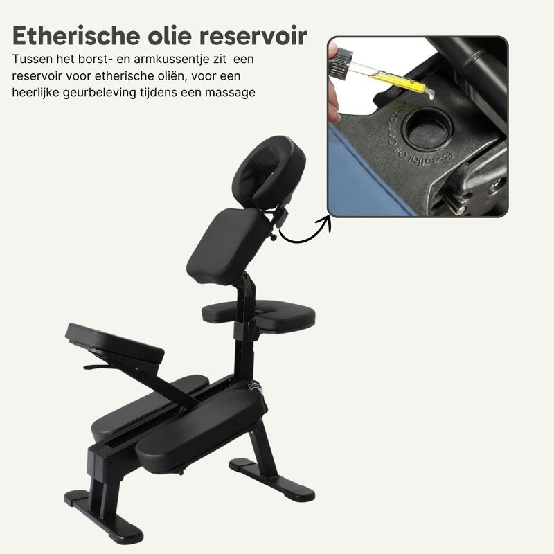 ZENGROWTH Massage Chair Legian Foldable Black