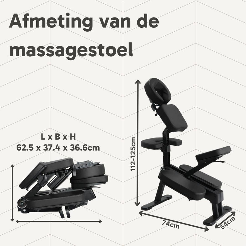 ZENGROWTH Massage Chair Legian Foldable Black