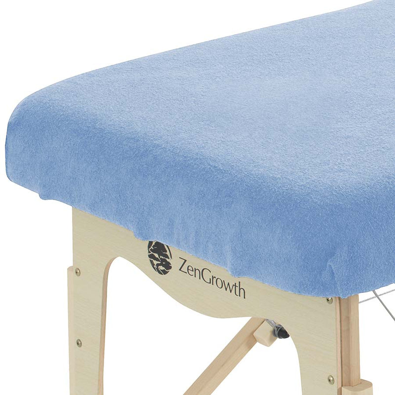 Second Chance Terrycloth Fitted Sheet Set without Cutout Light Brown + Light Blue + Chocolate Brown + Vanilla