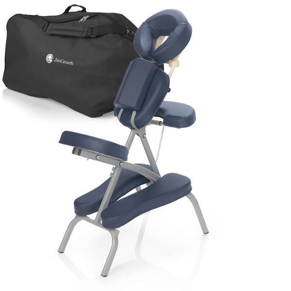 Second Chance ZENGROWTH Massage Chair Valo Foldable Navy Blue