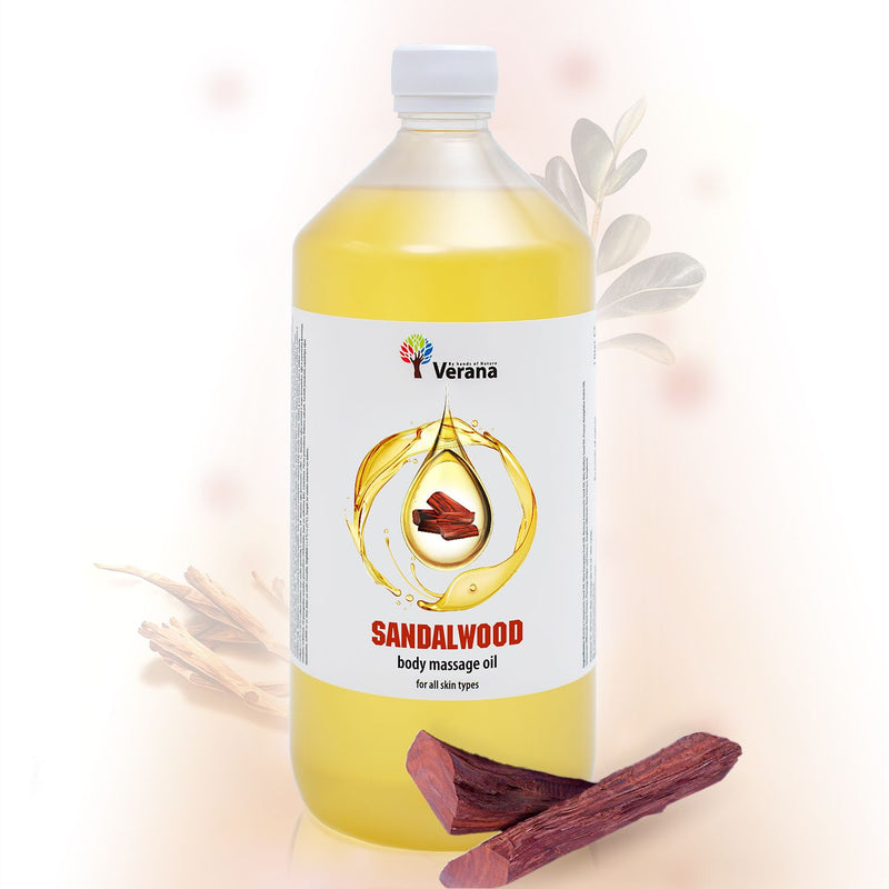 Verana 100% natuurlijke Massageolie Sandalhout 1L