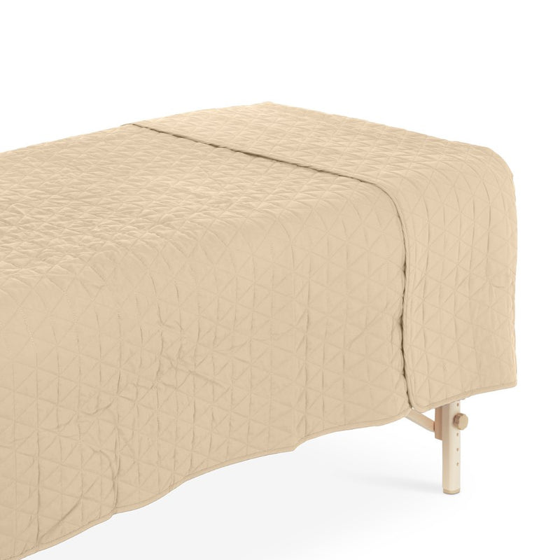 Microfiber Quilted Cover Blanket Beige 150 x 230cm