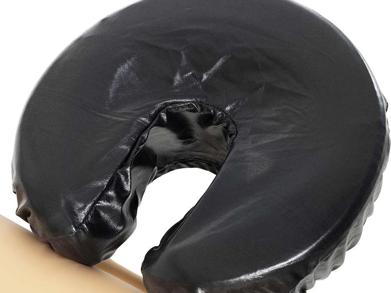 2x Oil-Resistant Headrest Cover Black