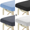 Second Chance Terrycloth Fitted Sheet Set without Cutout Light Brown + Light Blue + Chocolate Brown + Vanilla