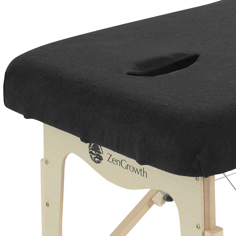 Second chance set Terrycloth Fitted Sheets Massage Table with Cutout White + Light Brown + Chocolate Brown + Light Blue
