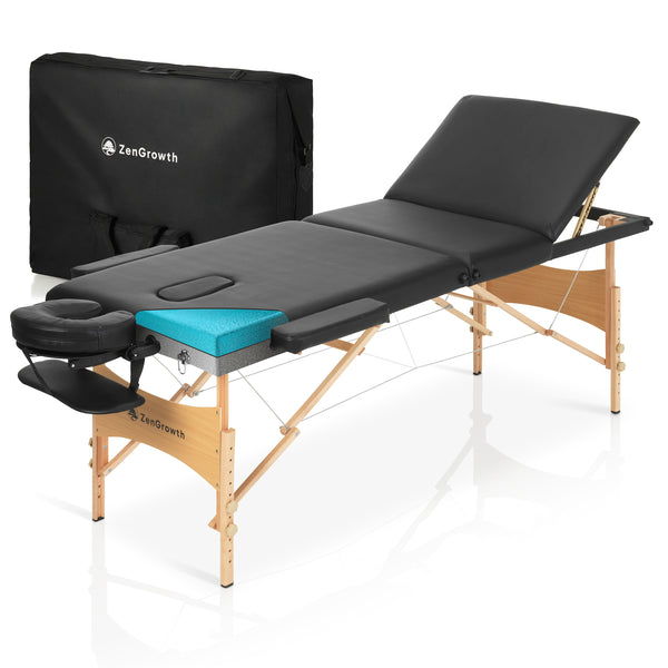 Second Chance ZENGROWTH Massage Table Economy Black