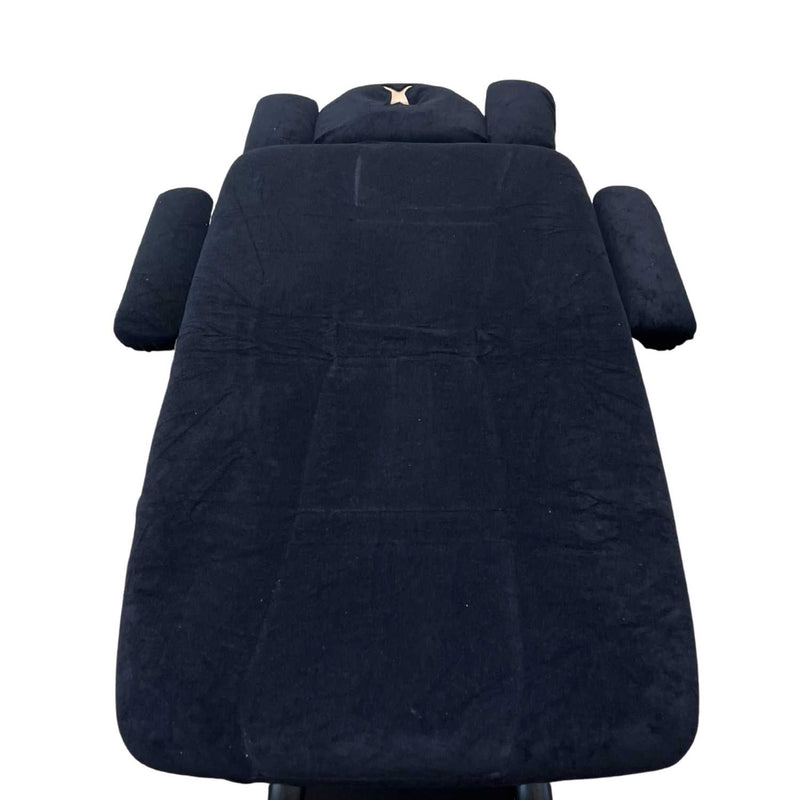Badstof Hoeslaken Set voor Lagos Elektrische Massagetafel Zwart