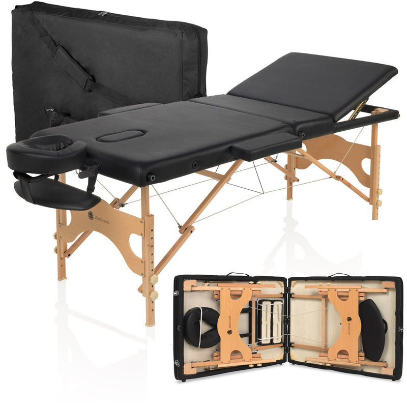 Second Chance ZENGROWTH Massage Table Economy Black